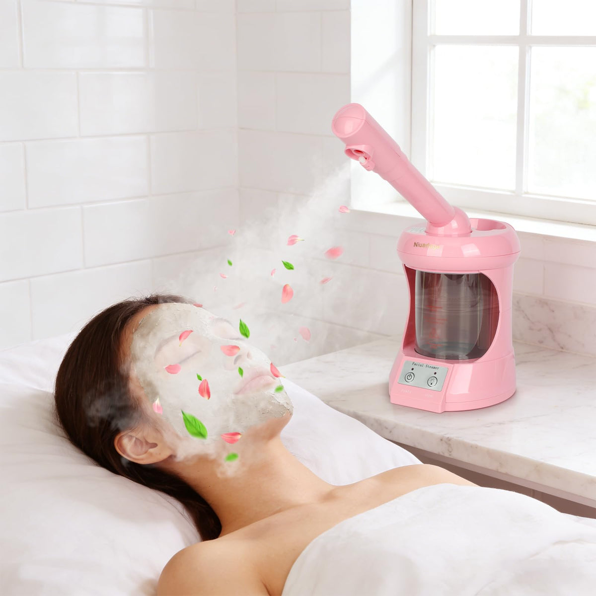 Facial Steamer Nano Ionic Face Steamer with Extendable Arm - Niuadage Official Imagery - 1