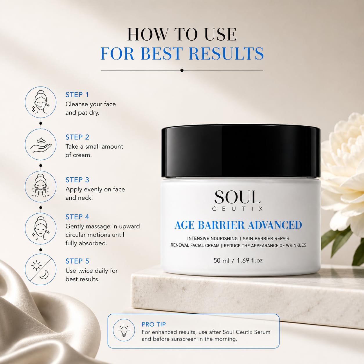 A.G.E Barrier Advanced Face Moisturizer – Skin Barrier Repair - Soul Ceutix