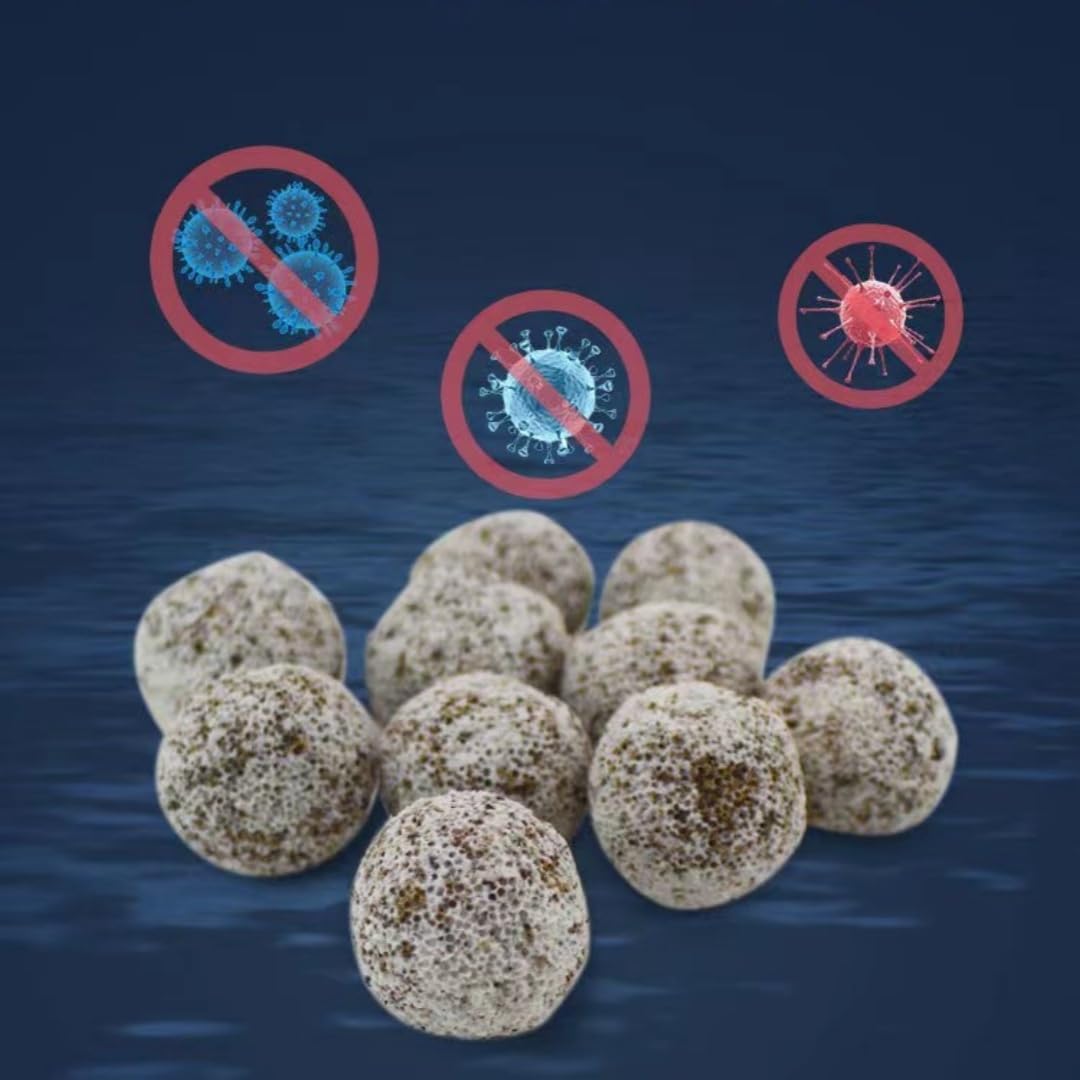 CIELONI 2500g ceramic bio filter media for aquarium sump, featuring ceramic rings for biological filtration.