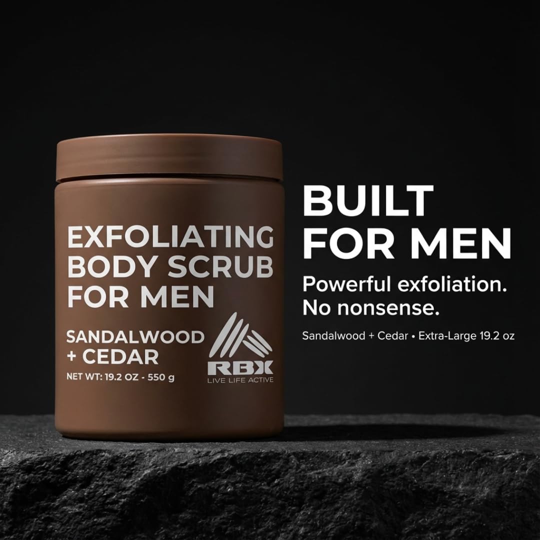 RBX Exfoliating Body Scrub with Shea Butter Vitamin A and C, Moisturizing - RBX Official Product View 4