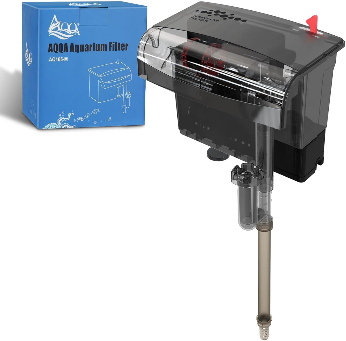 AQQA Aquarium Filter 10 30 Gallon Fish Tank Filters with Bio - AQQA Official Imagery - 2