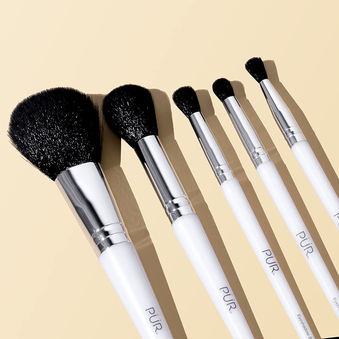 P R X Care 5 Piece Makeup Brush Set with Holder Case - Premium Selection Official Imagery - 6