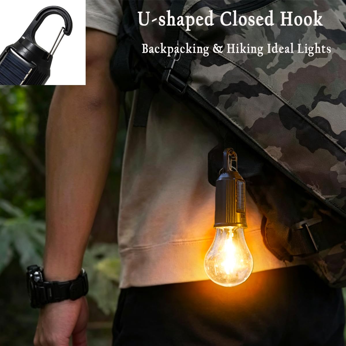 4 Pack Rechargeable Solar Camping Light Bulb Portable - MuMuLZRer Official Imagery - 6