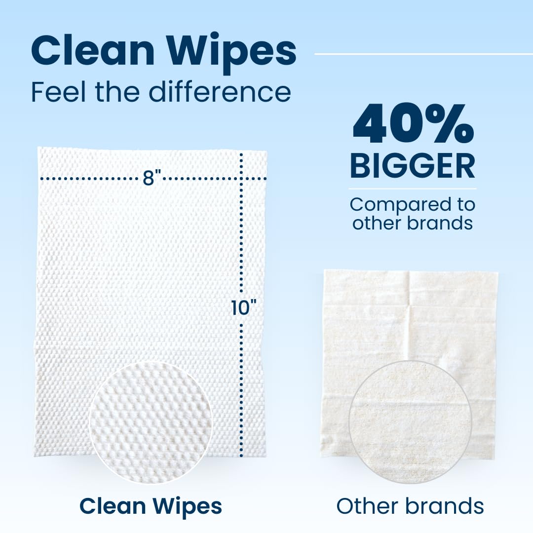 Clean Skin Club Clean Wipes, XL Makeup Remover Face Wipes, - CLEAN SKIN CLUB