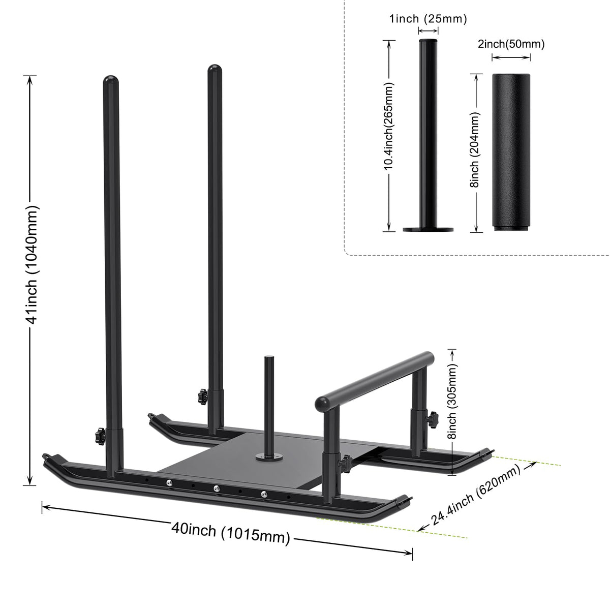 Kipika Weight Sled Workout Sled Fitness Strength Training - Kipika Official Imagery - 5
