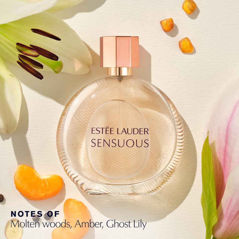 Estée Lauder Sensuous Eau de Parfum spray with sandalwood, honey, and mandarin notes, 1.7 fl oz, for women.