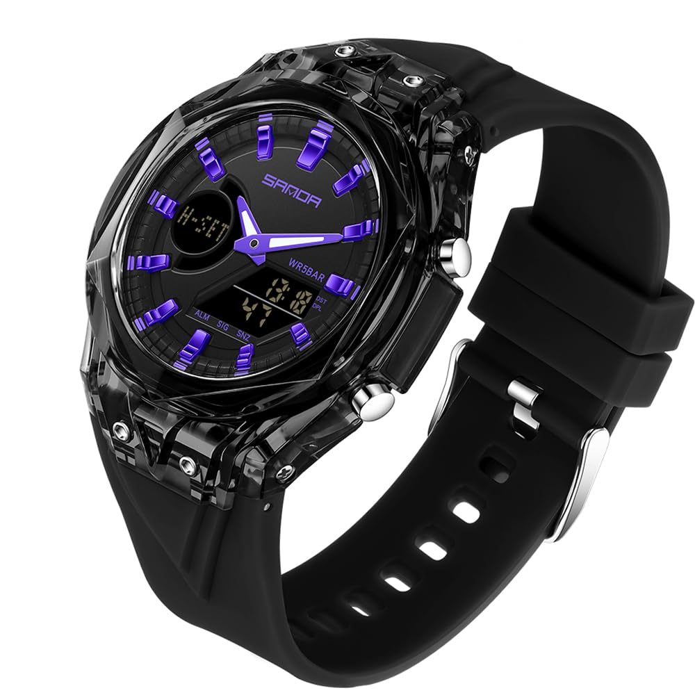 FANMIS Unisex Analog Digital Dual Display Watch Outdoor Sports - Product Imagery