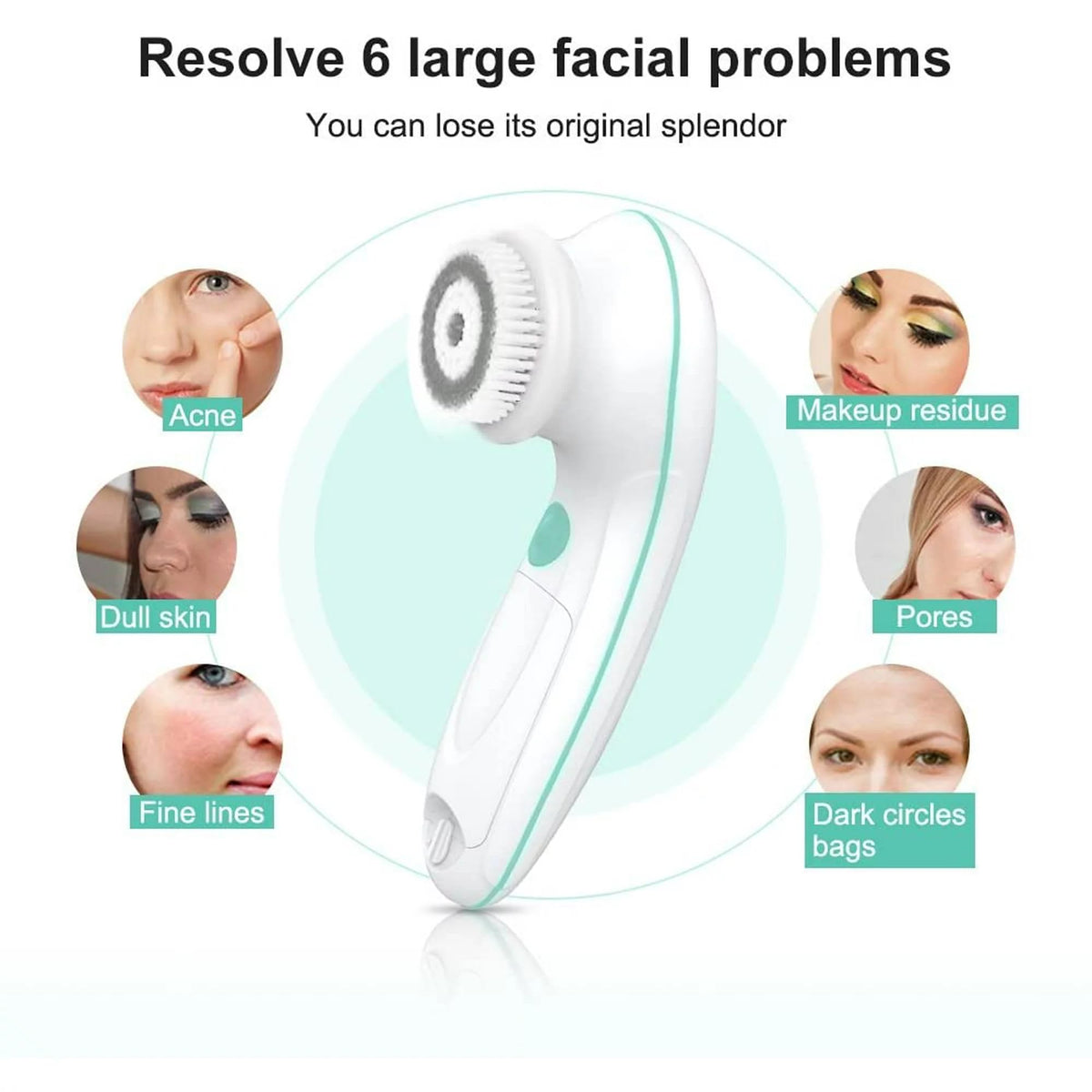 TOUCHBeauty 360 Rotating 3 in 1 Interchangeable Facial - TOUCHBeauty Official Imagery - 2