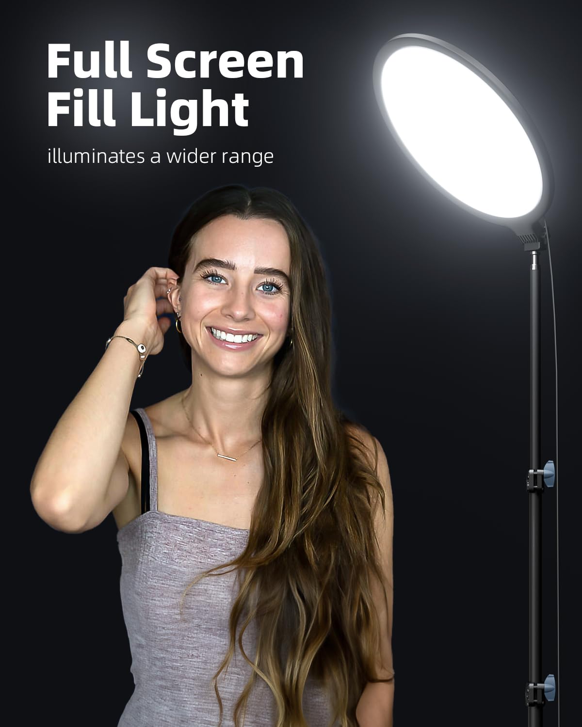 10 2 Ring Light with 69 Tripod Stand and Phone Holder Kit - Weilisi Official Imagery - 3