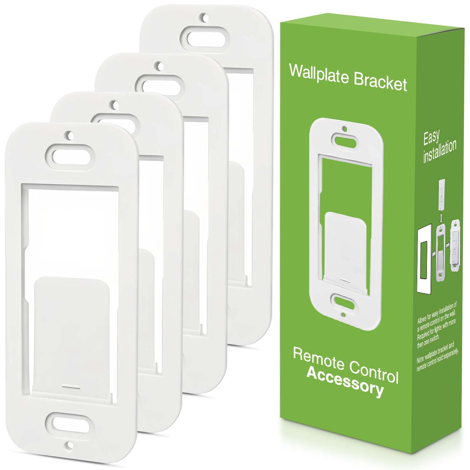 MFRHYLOEE Wallplate Brackets for Lutron Caseta Pico Remote, 4-Pac - MFRHYLOEE Official Product View 1