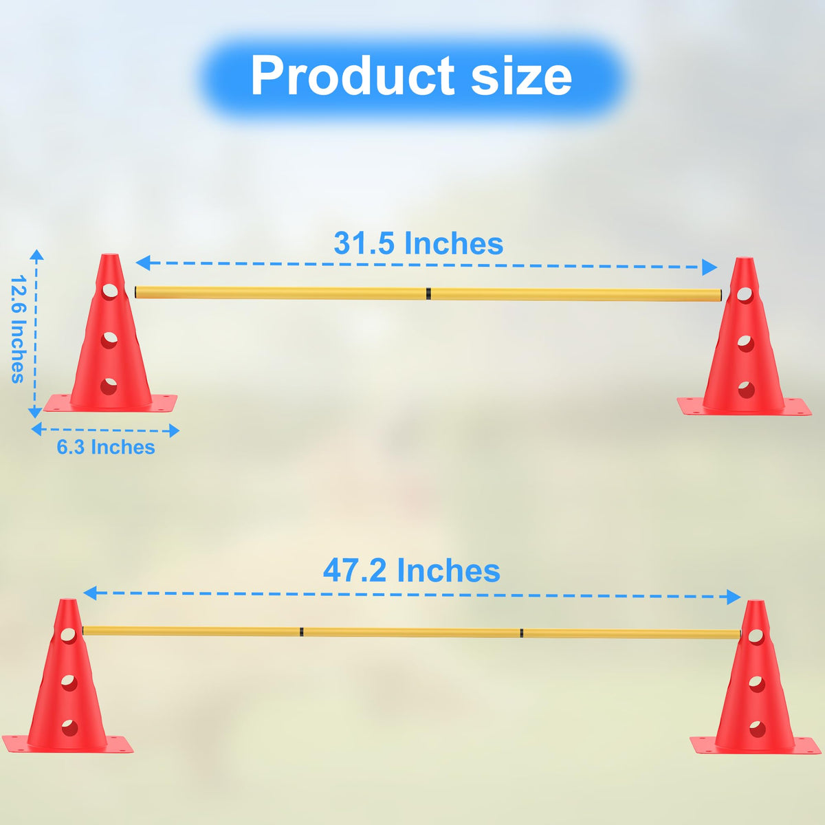 Football Training Cones Agility Soccer Cones Indoor Outdoor - Asyxstar Official Imagery - 6