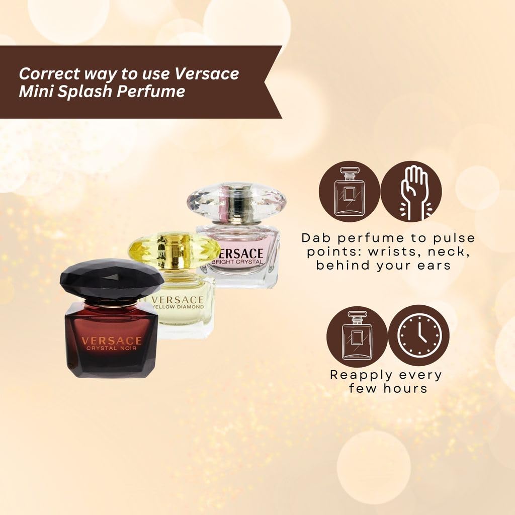 Versace Perfume for Women Variety 3 Piece Mini Gift Set - Versace Official Imagery - 5