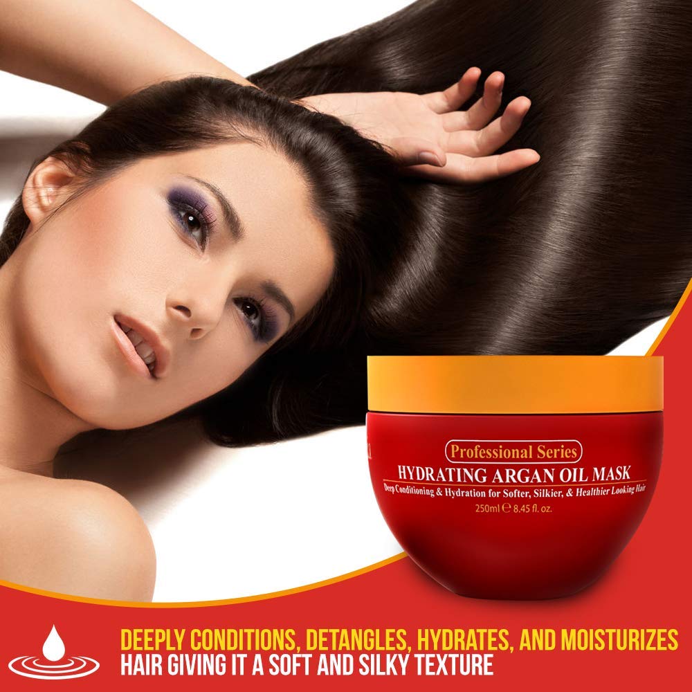 Arvazallia Hydrating Argan Oil Hair Mask & Deep Conditioner For Dry Hair - Arvazallia Official Product View 4