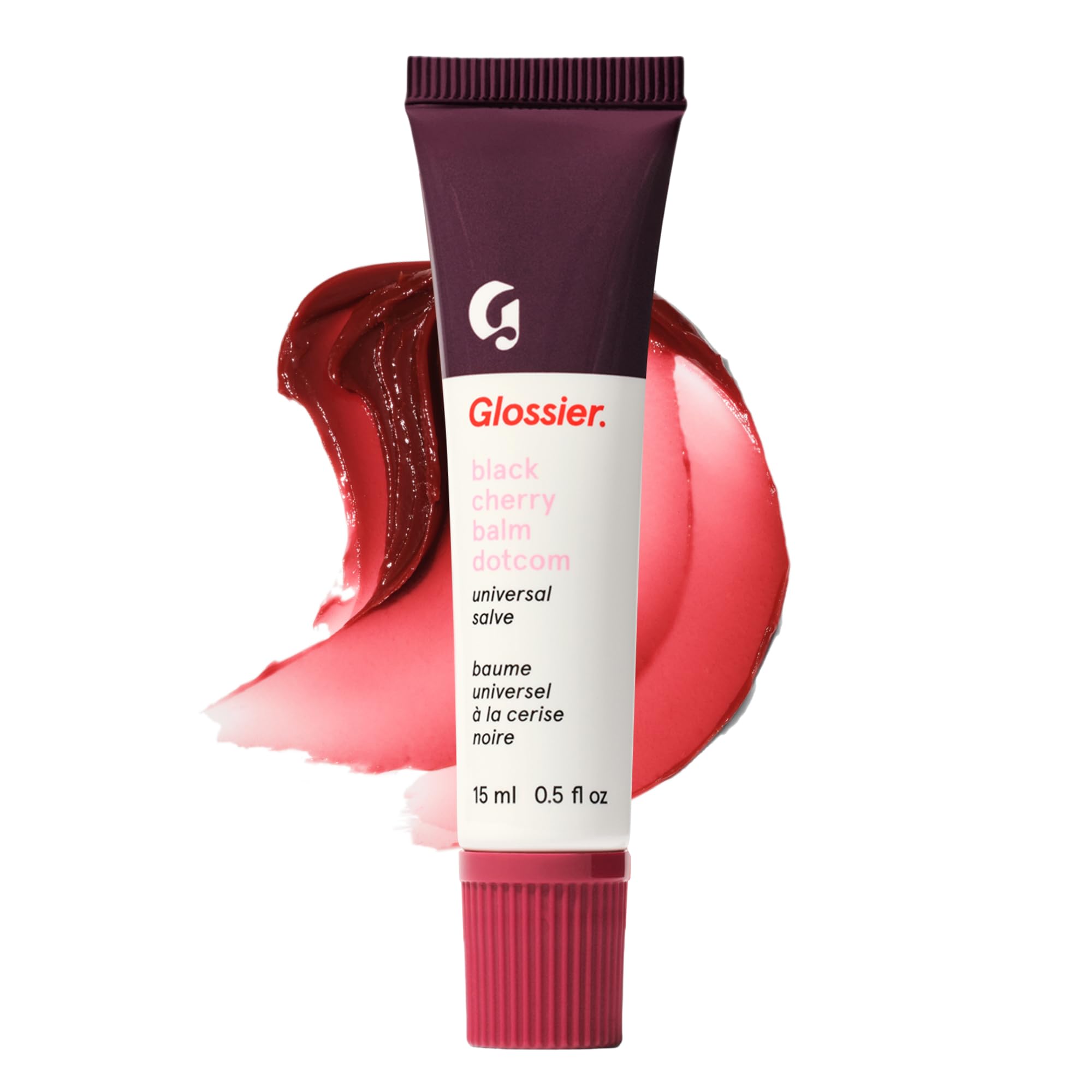 Glossier Balm Dotcom Lip Balm & Universal Salve, Black Cherry Burgundy Tint - Glossier Official Product View 2