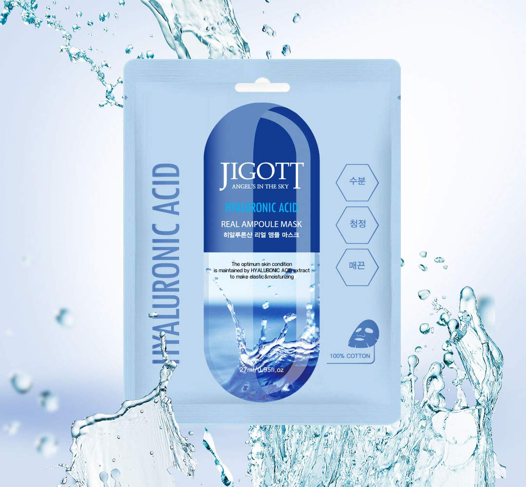 Hyaluronic Acid Real Ampoule Mask 10 Pack - Jigott