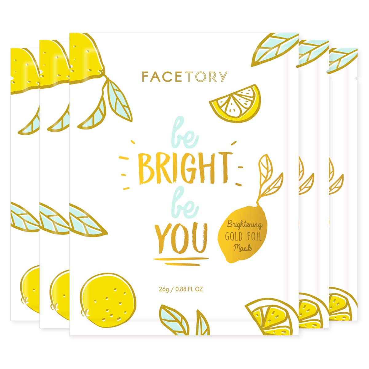 FACETORY Be Bright Be You Korean Face Mask Brightening Gold - FACETORY Official Product Imagery - 1