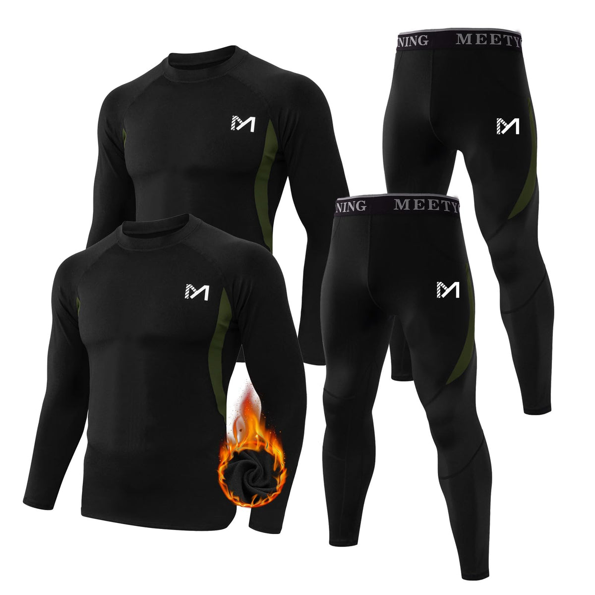 MEETYOO Thermal Underwear for Men Men s Base Layer 2 Sets - MEETYOO Official Imagery - 8