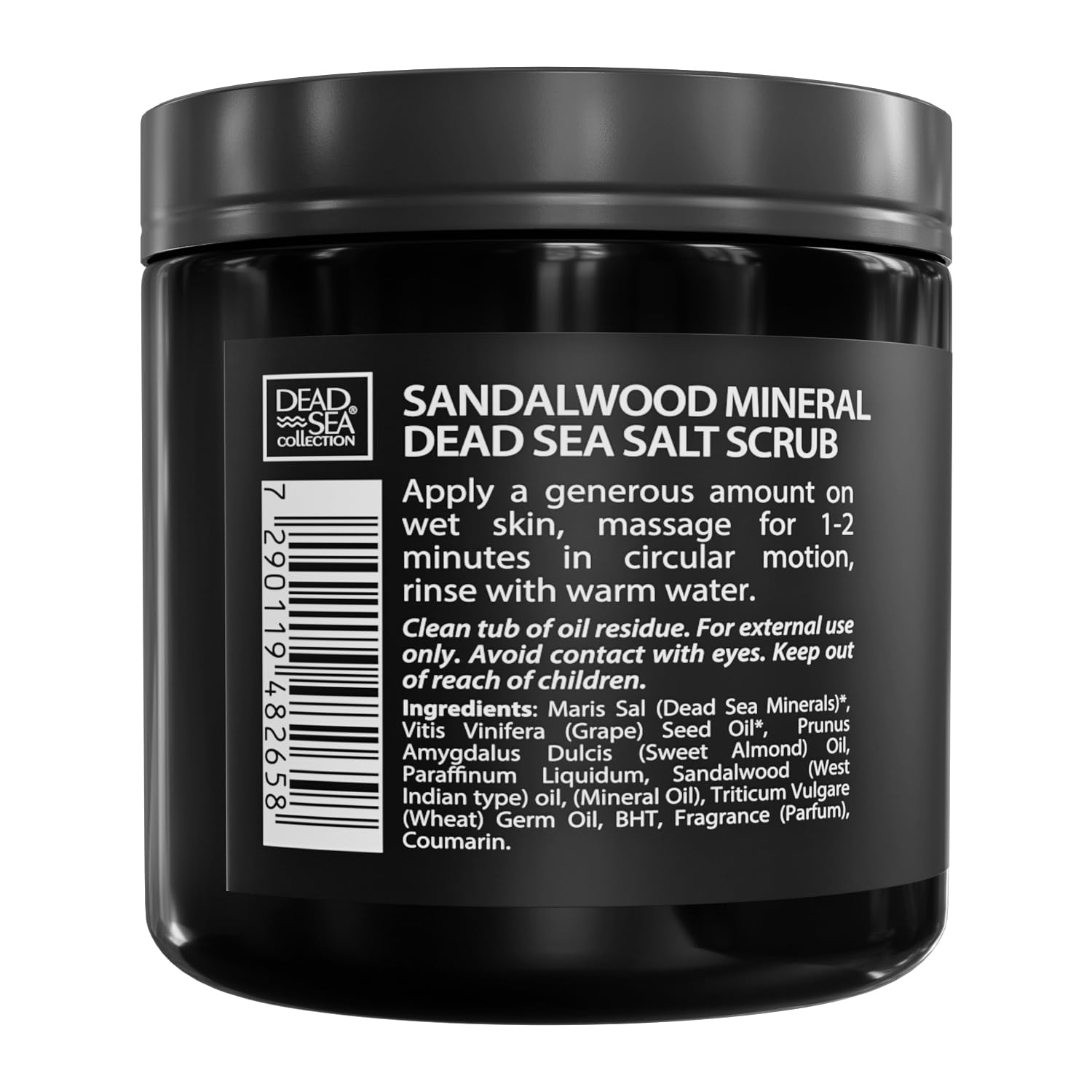 Salt Body Scrub Sandalwood – Moisturizes, Exfoliates & Nourishes Skin – - Dead Sea Collection Official Product View 6
