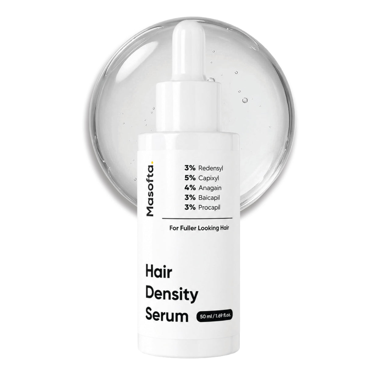 Hair Density Serum for Growth Fuller Denser Looking Hair - Masofta Official Imagery - 2