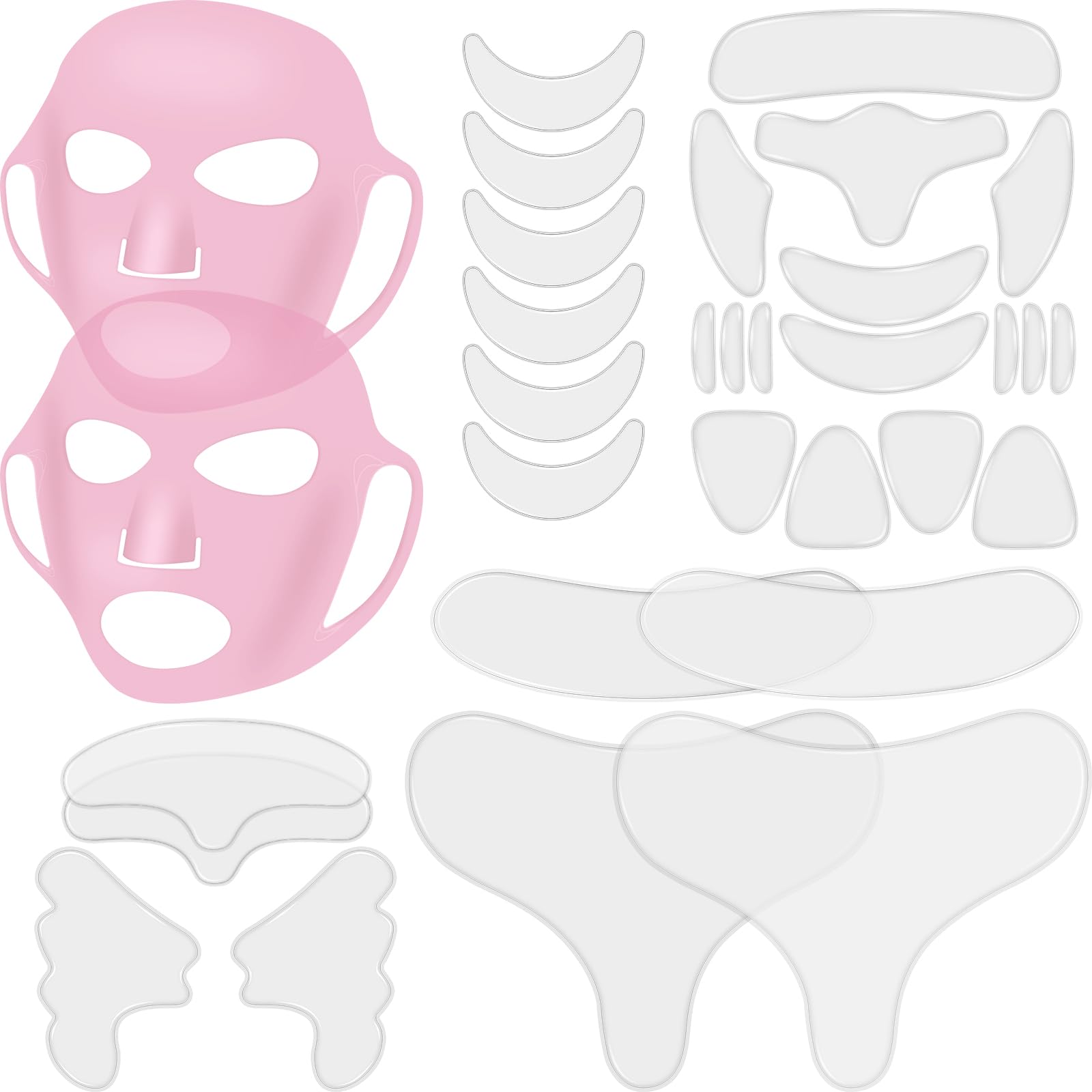 Maitys 32 Pcs Silicone Face Mask &amp; Anti-Wrinkle - Maitys