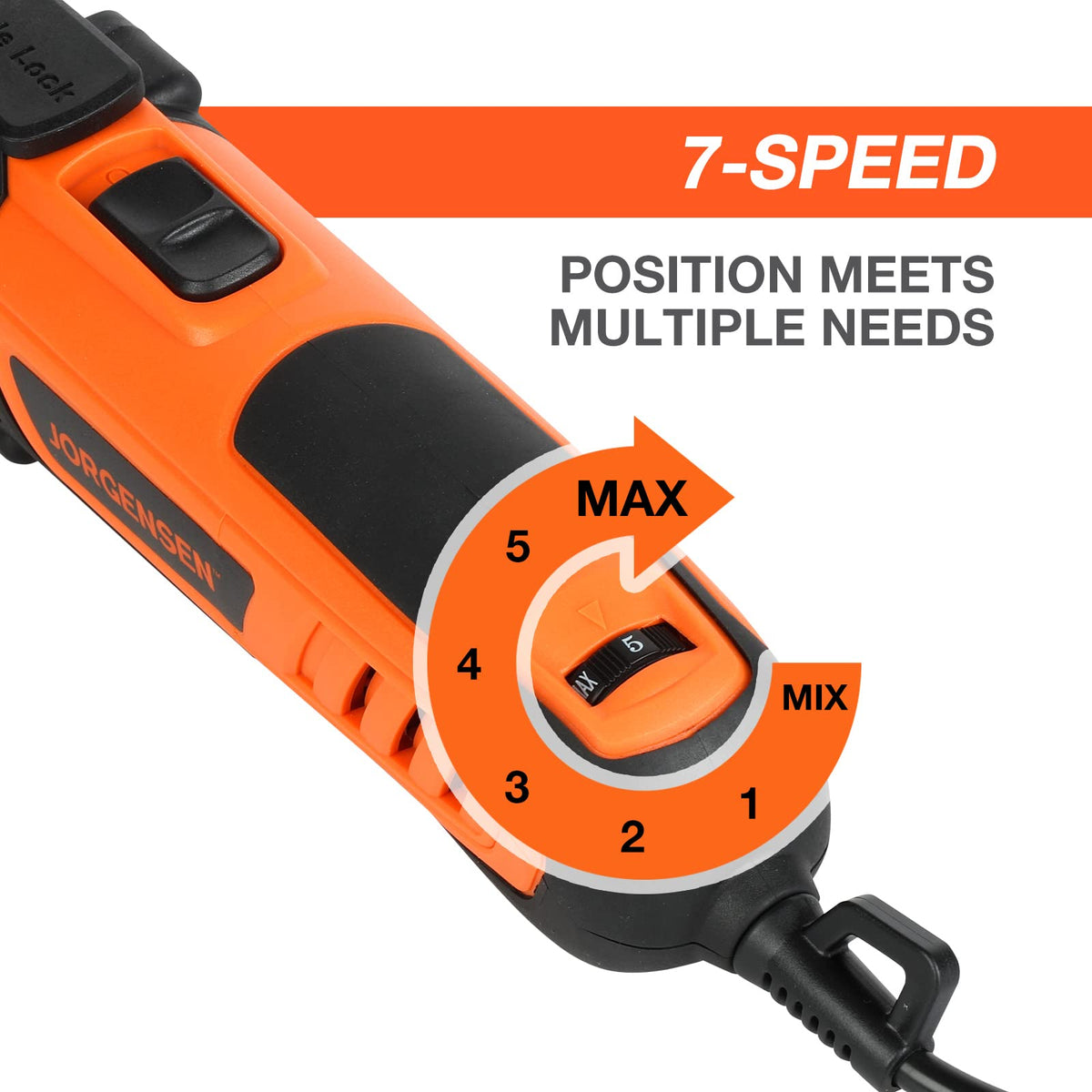 JORGENSEN Corded Oscillating Multi Tool Variable Speed with - Jorgensen Official Imagery - 6