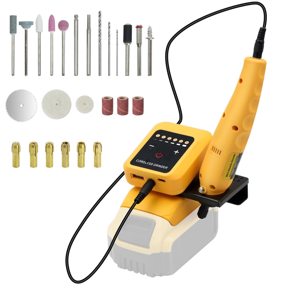 Cordless Rotary Tool Kit for DEWALT 20V Max Battery 6 Speed - APATB Official Imagery - 2