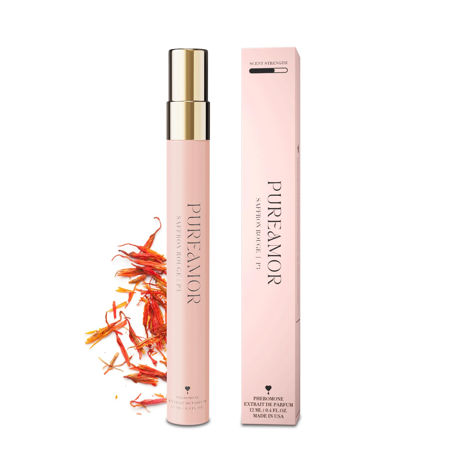 PUREAMOR Pheromone Perfume for Women, Saffron Rouge Extrait de - Product Imagery