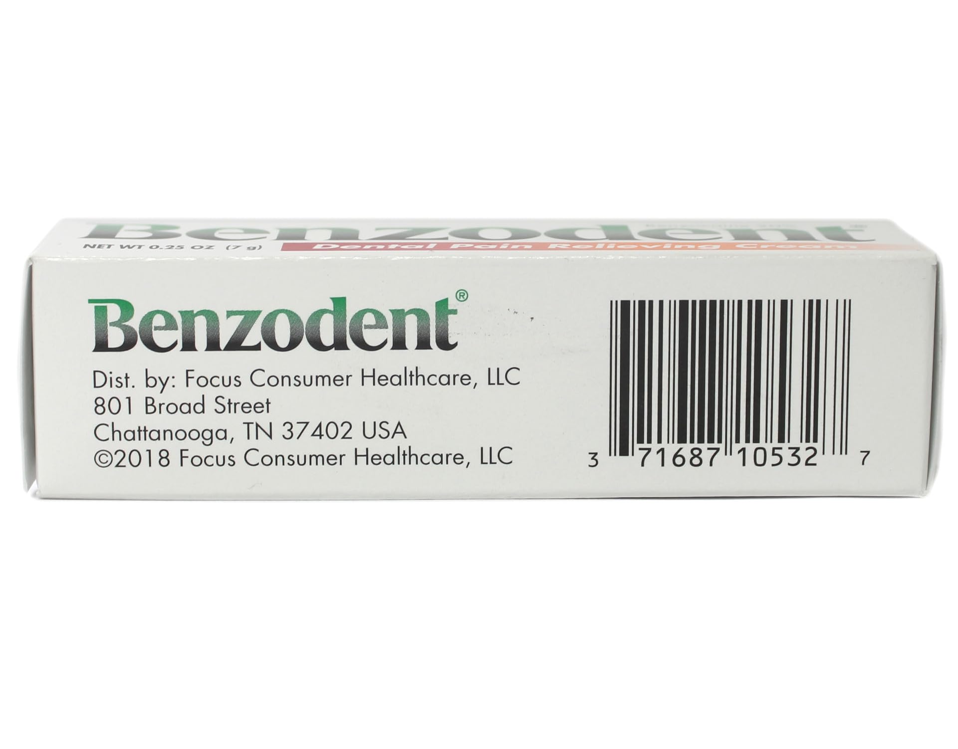Benzodent Dental Pain Cream – Benzocaine 20%, 0.25 oz 3-Pack