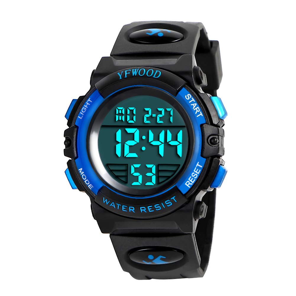 YFWOOD Kids Digital Watch for Boys 5-15, Waterproof Kids Watch Boys - View 1