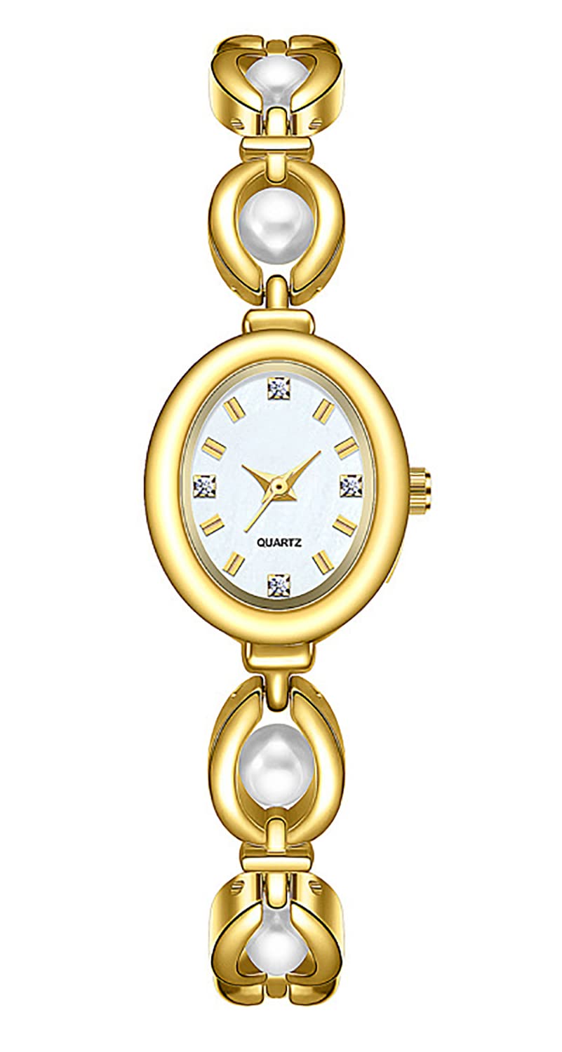 ADSBIAOYE Elegant Pearl Women's Dress Watch Fashion Oval dial - Product Imagery