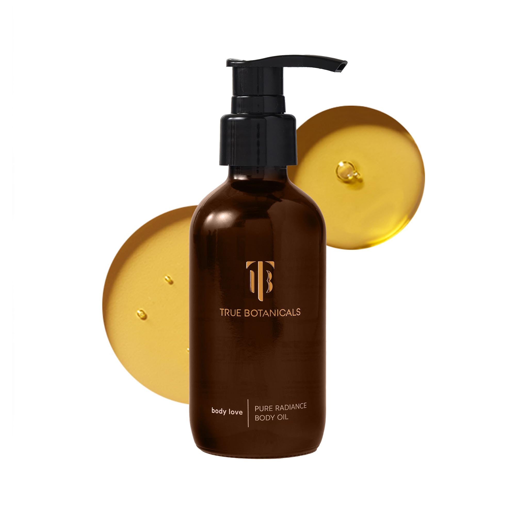 True Botanicals Pure Radiance Body Oil | Anti-Aging Body Oil for - Product Imagery