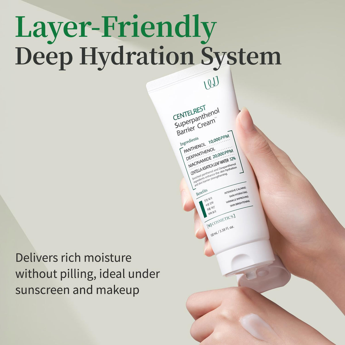WJ Cosmetics Centelrest Superpanthenol Barrier Cream Deep - WJ Official Imagery - 6