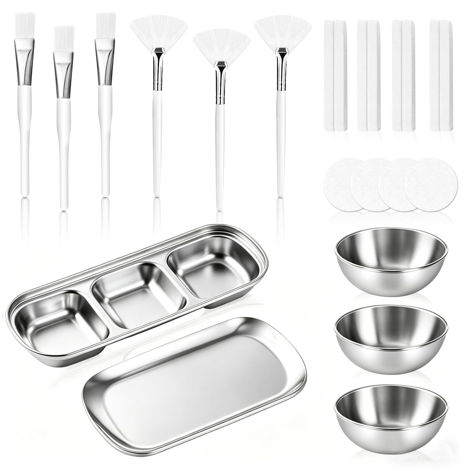 23 Pcs Rose Gold Esthetician Supplies 3 Stainless Steel Facial - DLUGOPIS