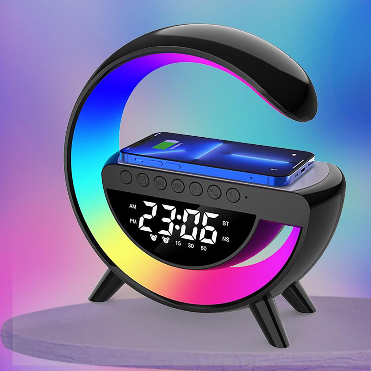 Smart Wireless Charging Table Lamp Multifunctional Bluetooth - ZFMF Official Imagery - 2