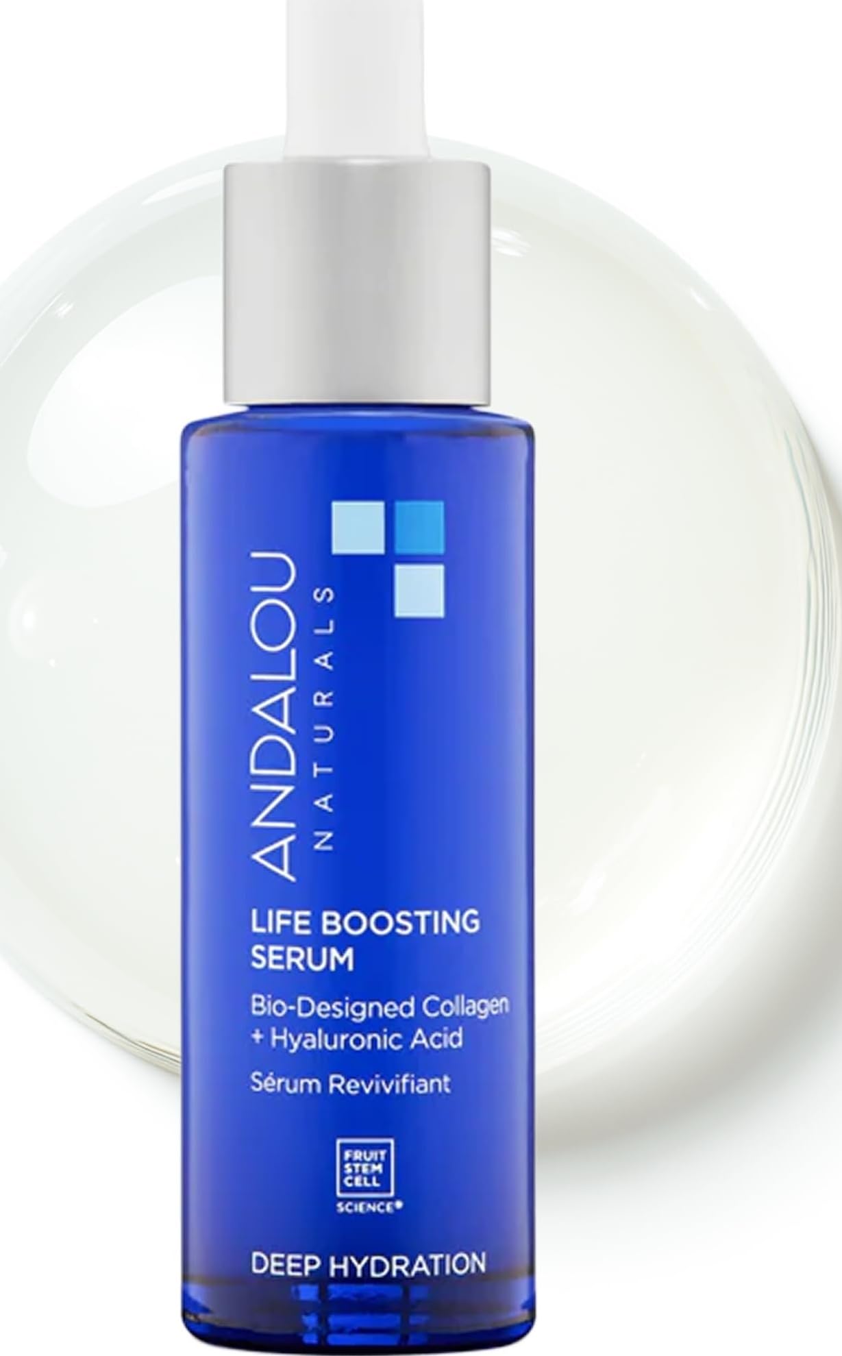Andalou Naturals Collagen + Hyaluronic Acid Serum for Face - Andalou Naturals Official Product View 2
