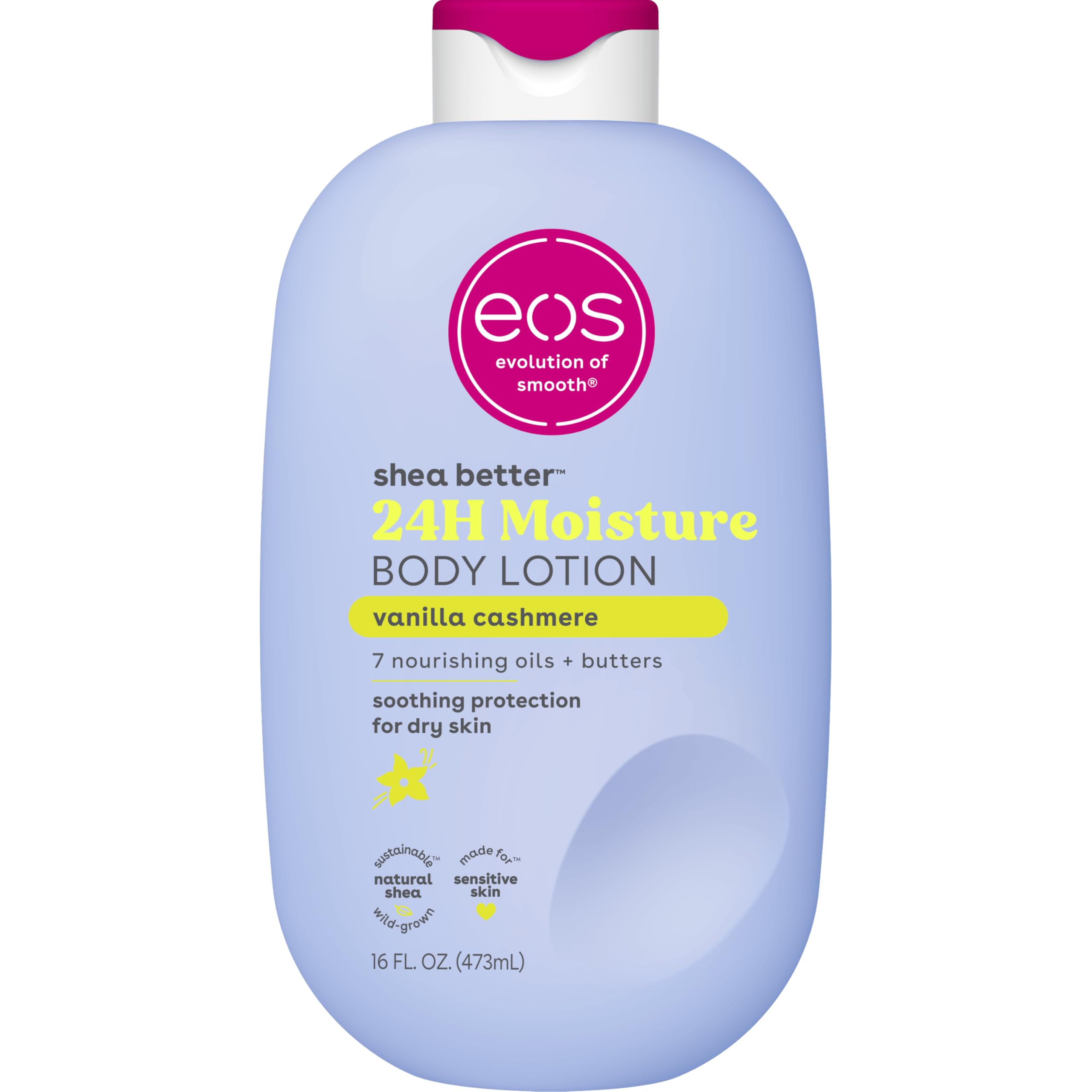 eos Shea Better Body Lotion- Vanilla Cashmere, 24-Hour Moistur... - eos Official Product View 2