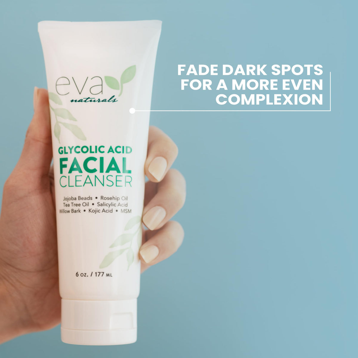 Eva Naturals Glycolic Salicylic Acid Cleanser Tea Tree 6 fl - Eva Naturals Official Imagery - 6