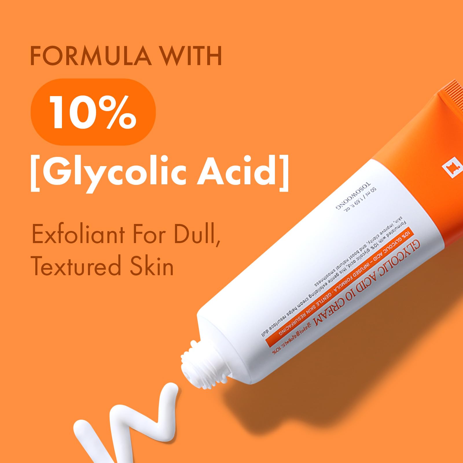 TOSOWOONG Glycolic Acid 10 AHA Cream for Dark Spots Texture - TOSOWOONG Official Imagery - 3