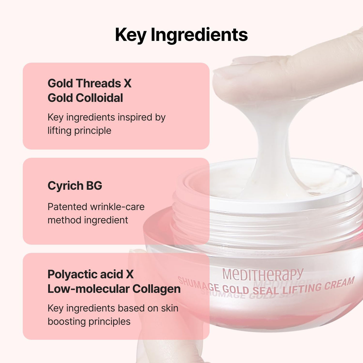 Shumage Gold Seal Lifting Cream Device - MEDITHERAPY Official Product Imagery - 8