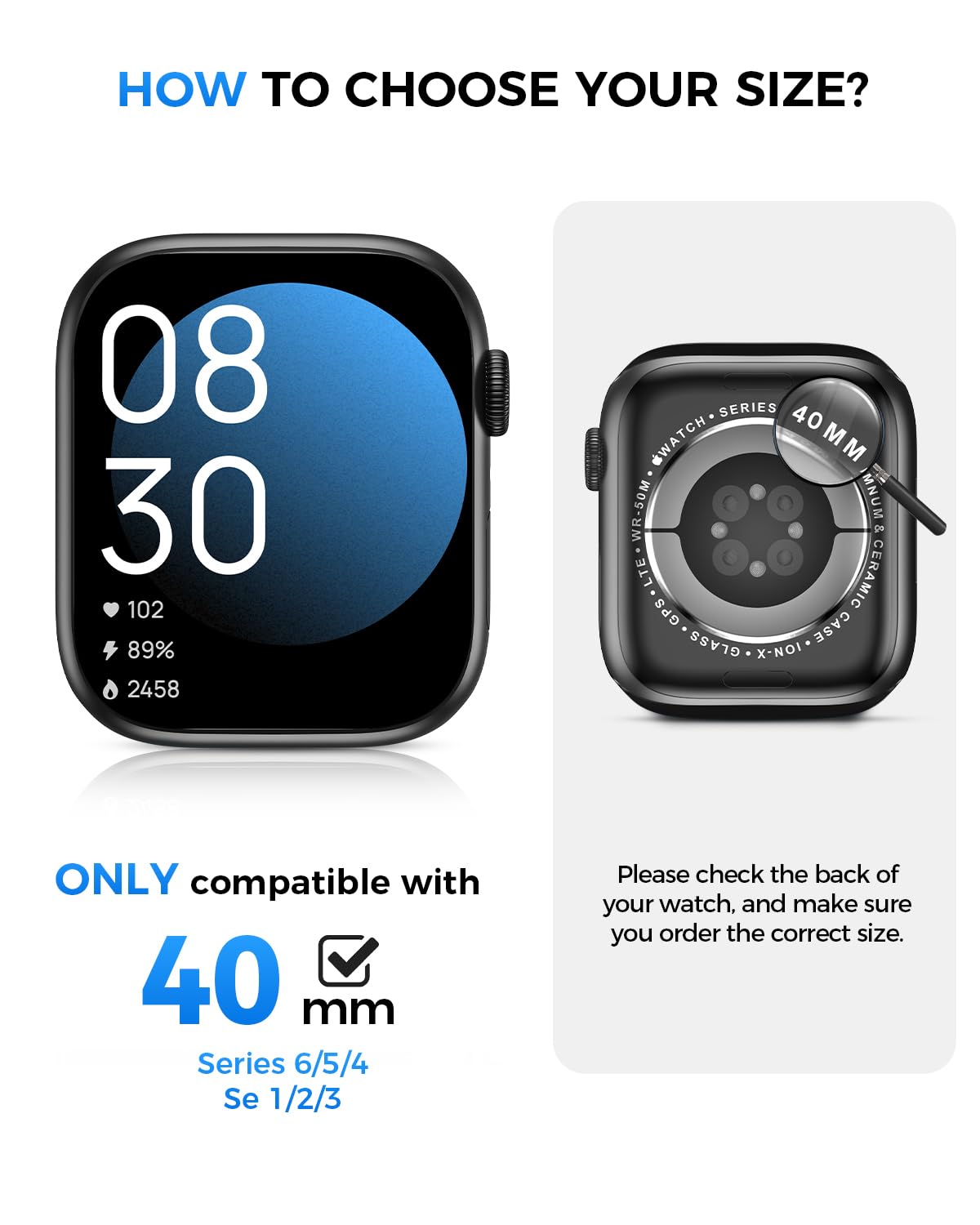 Goton IP67 Waterproof Case with Glass for Apple Watch 40mm Series 6/5/ - View 2