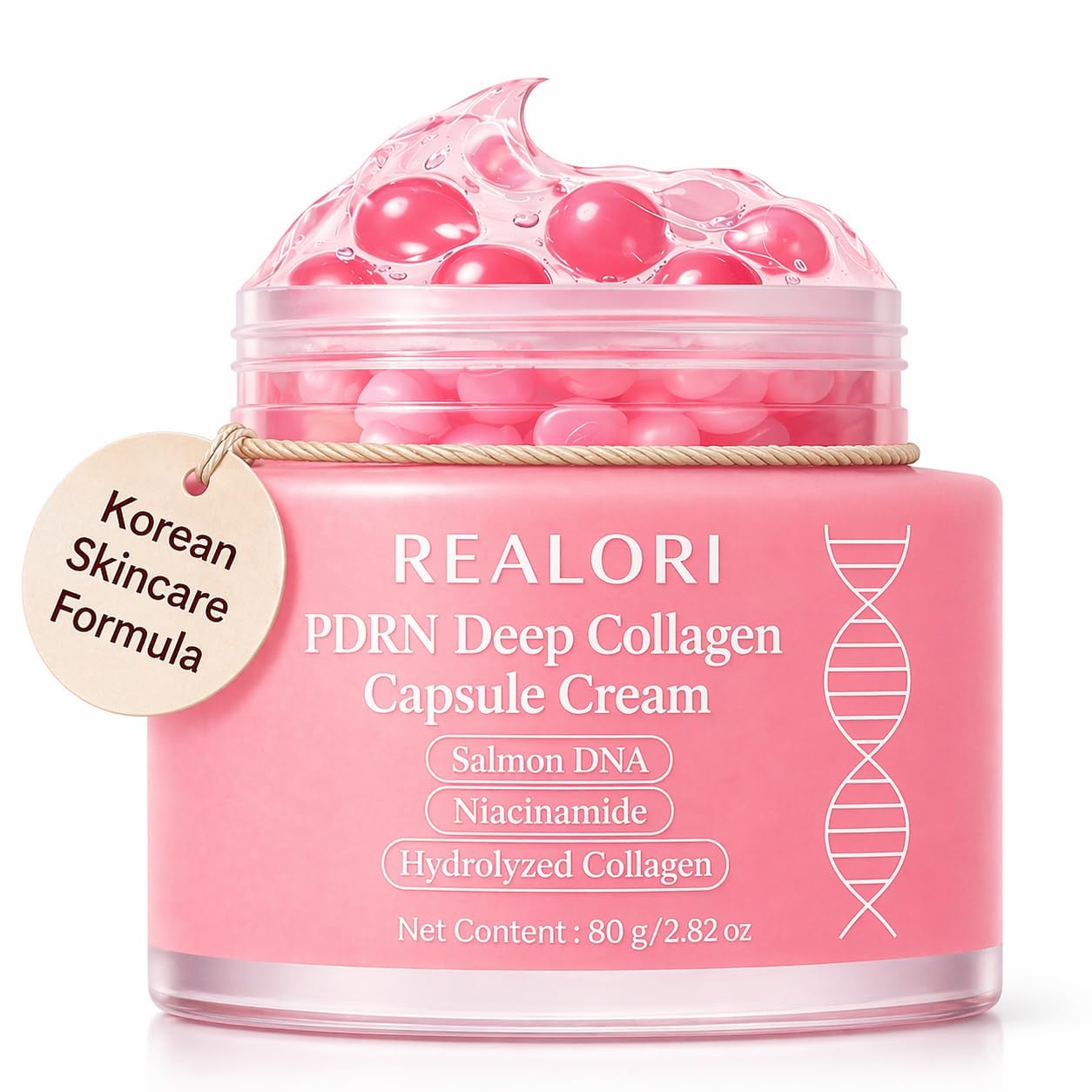 realori PDRN Cream, Boba Moisturizer, Korean Skin Care, Collagen - Product Imagery