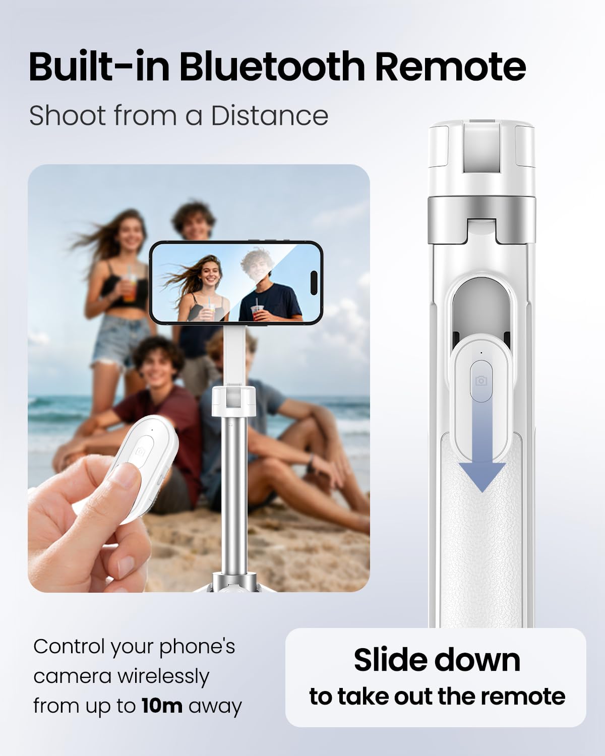 UBeesize 70 Auto Open MagSafe Selfie Stick Phone Tripod for - UBeesize Official Imagery - 7