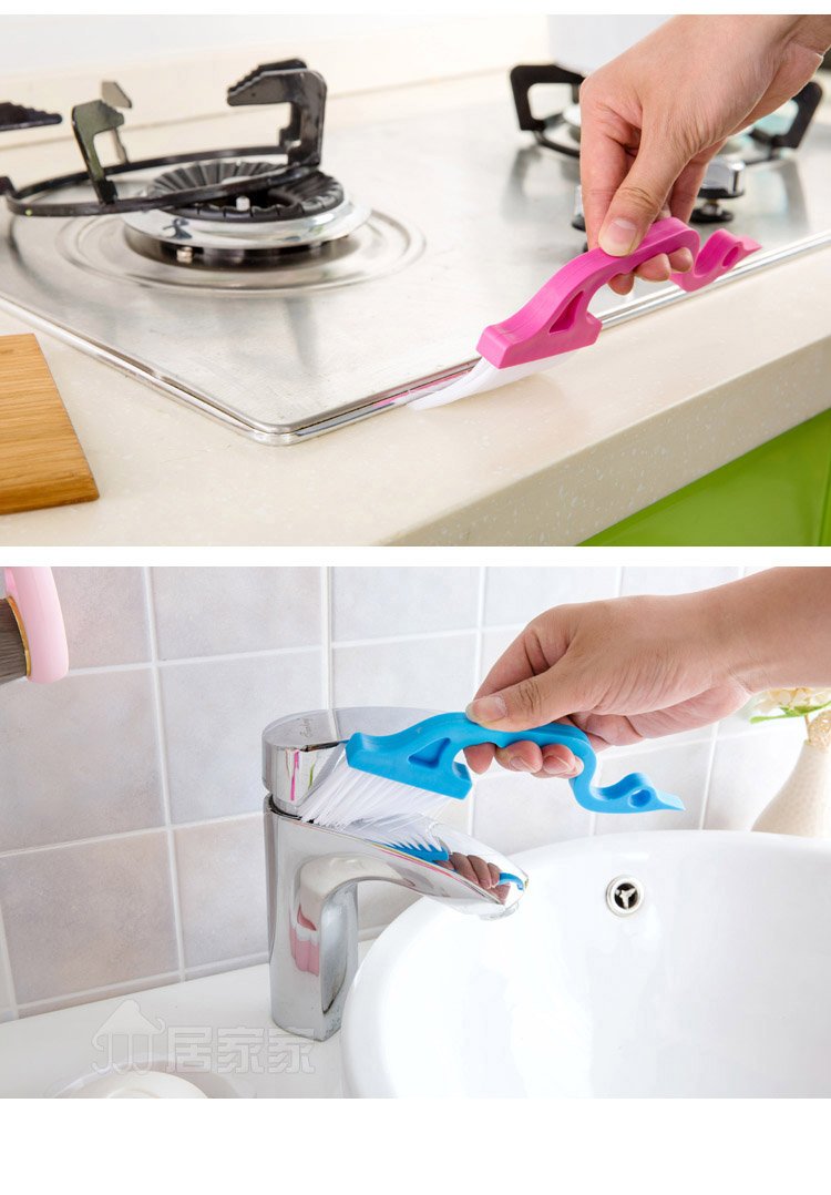 Rienar 2pcs Hand-held Groove Gap Cleaning Tools Door Window Track Kitc - View 6