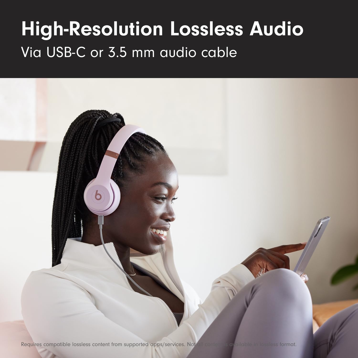 Beats Solo 4 - Wireless On-Ear Bluetooth Headphones, Up to 50-Hou - Beats Official Product View 7
