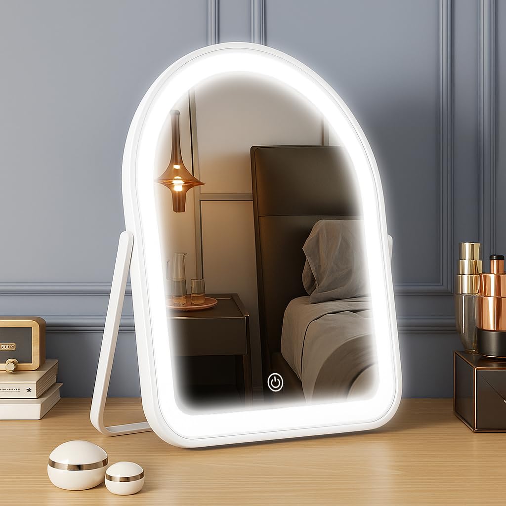 YEKKOPT Travel Makeup Mirror with Lights Portable Small - YEKKOPT Official Imagery - 8