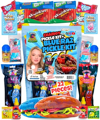 Ashley Dashley s Chamoy Pickle Kit Blue Raspberry Pickle - Food Crush Official Imagery - 1