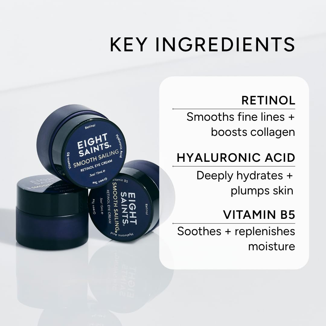 Eight Saints Retinol Eye Cream For Smoothing Fine Lines and - Eight Saints Official Imagery - 4