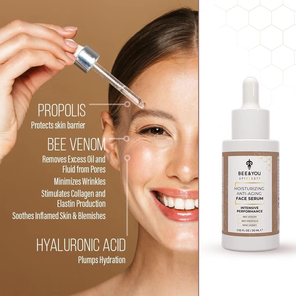 BEE and YOU Moisturizing Anti Aging Face Serum, Radiance &amp; - BEE &amp; YOU
