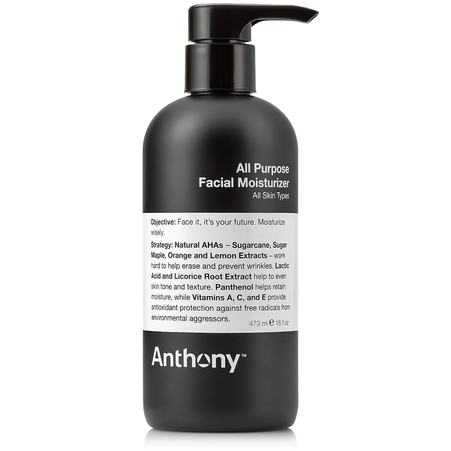 Anthony All-Purpose Facial Moisturizer – Men’s Hydrating Lotion - Anthony