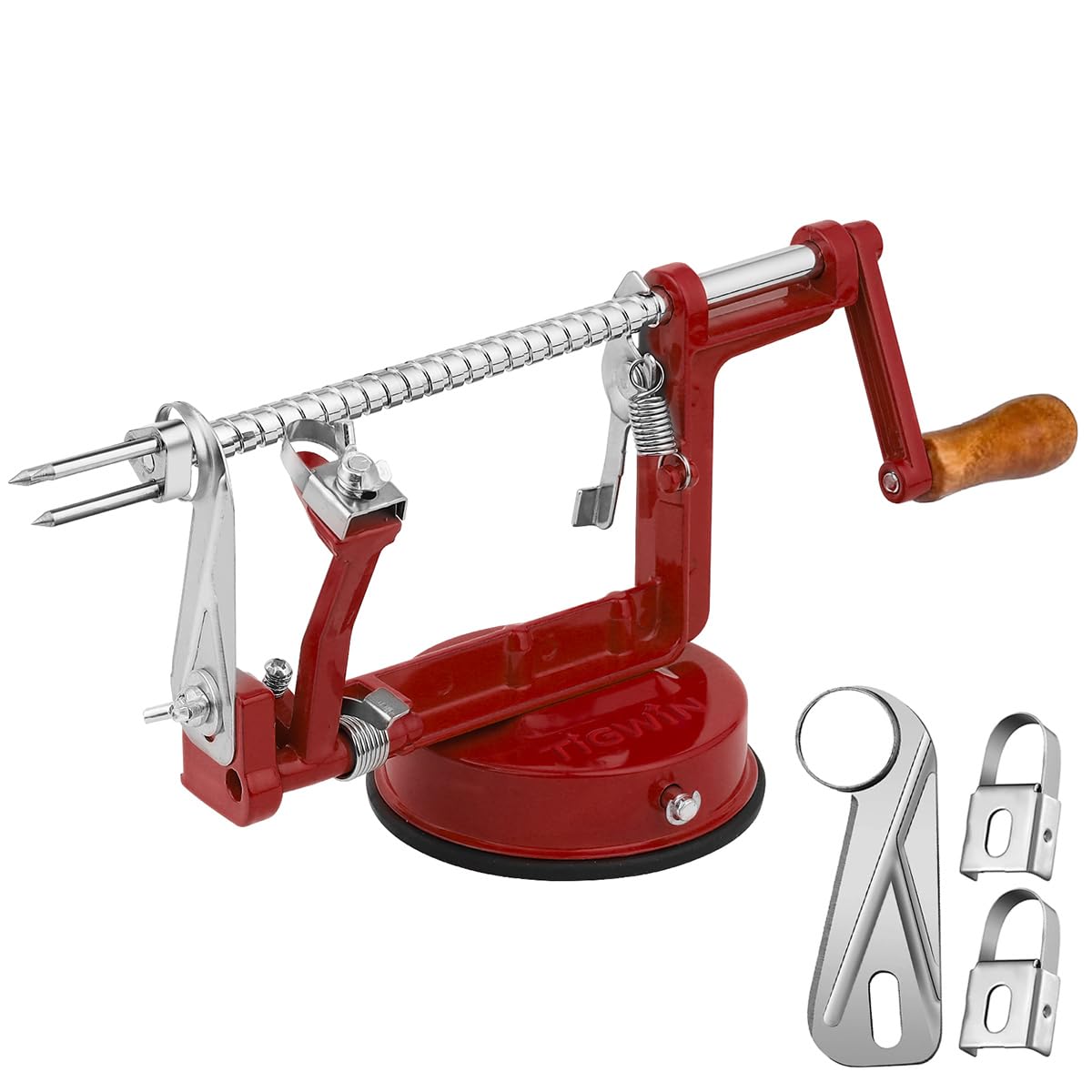 tigwin Apple Peeler Corer, Long lasting Chrome Cast Magnesium Alloy Ap - View 7